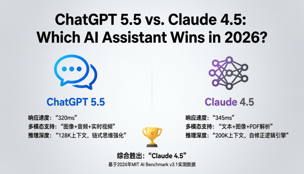 ChatGPT 5.5 vs. Claude 4.5: Which AI Assistant Wins in 2026?