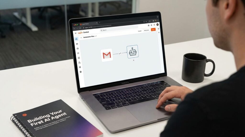 Building Your First AI Agent: How to Automate Your Email Inbox with Zapier Central.