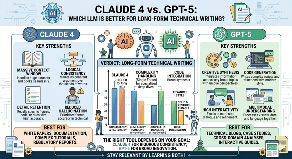 Claude 4 vs. GPT-5: Which LLM is Better for Long-Form Technical Writing?