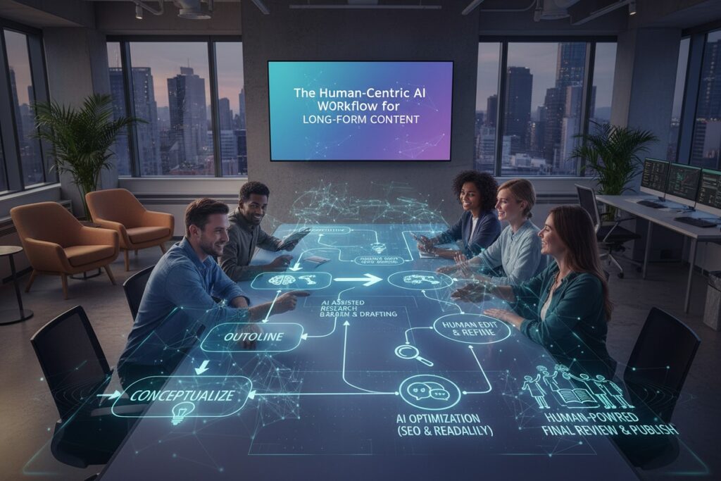 The Human-Centric AI Workflow for Long-Form Content