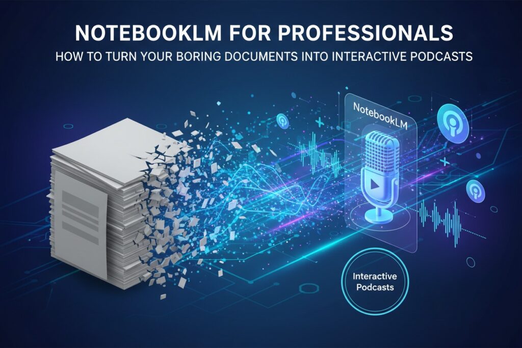 NotebookLM for Professionals: How to Turn Your Boring Documents into Interactive Podcasts