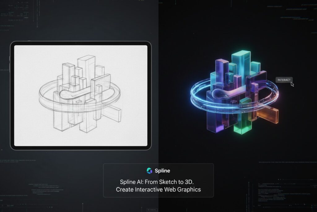 From Sketch to 3D: Using Spline AI to Create Interactive Web Graphics