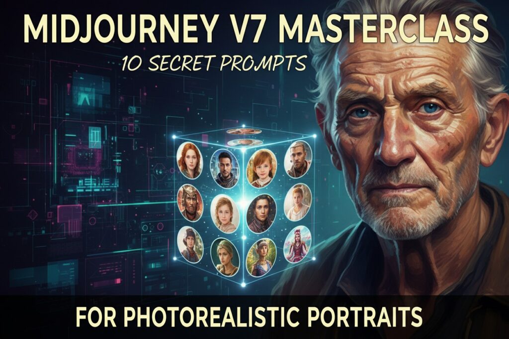 Midjourney v7 Masterclass: 10 Secret Prompts for Photorealistic Portraits