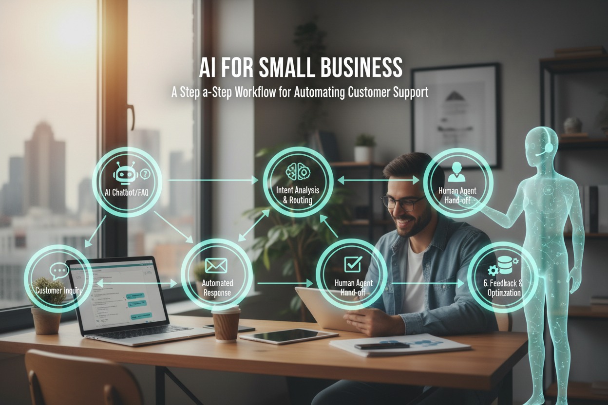 AI for Small Business: A Step-by-Step Workflow for Automating Customer Support