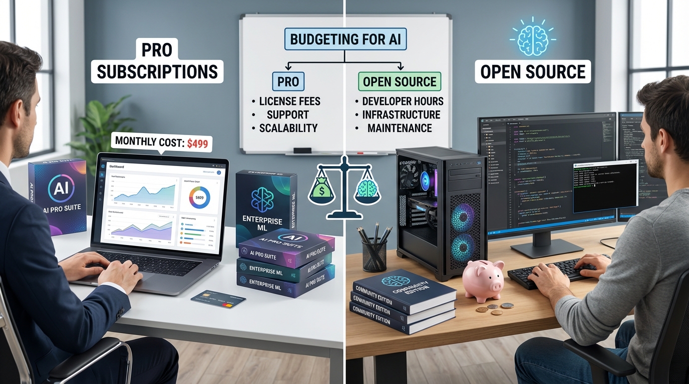 The Cost of AI Implementation: Budgeting for Pro Subscriptions vs. Open Source