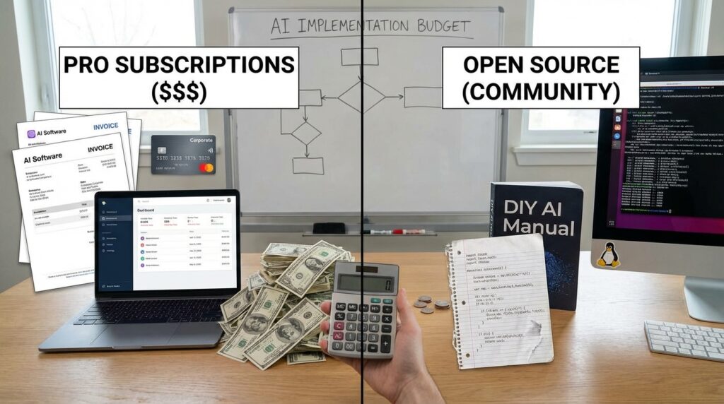 The Cost of AI Implementation: Budgeting for Pro Subscriptions vs. Open Source