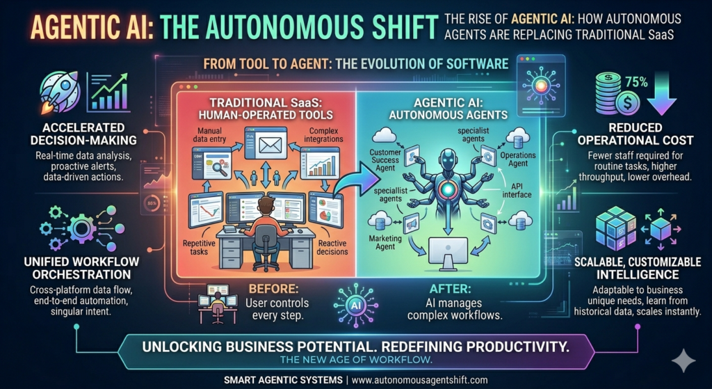 The Rise of Agentic AI: How Autonomous Agents are Replacing Traditional SaaS