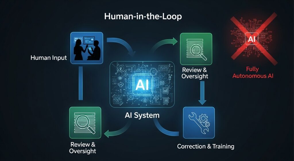 The "Human-in-the-Loop" Model: Why Fully Autonomous AI is Often a Mistake