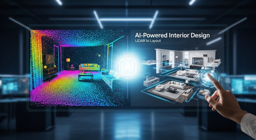 AI-Powered Interior Design: From LiDAR Room Scans to 3D Furniture Layouts