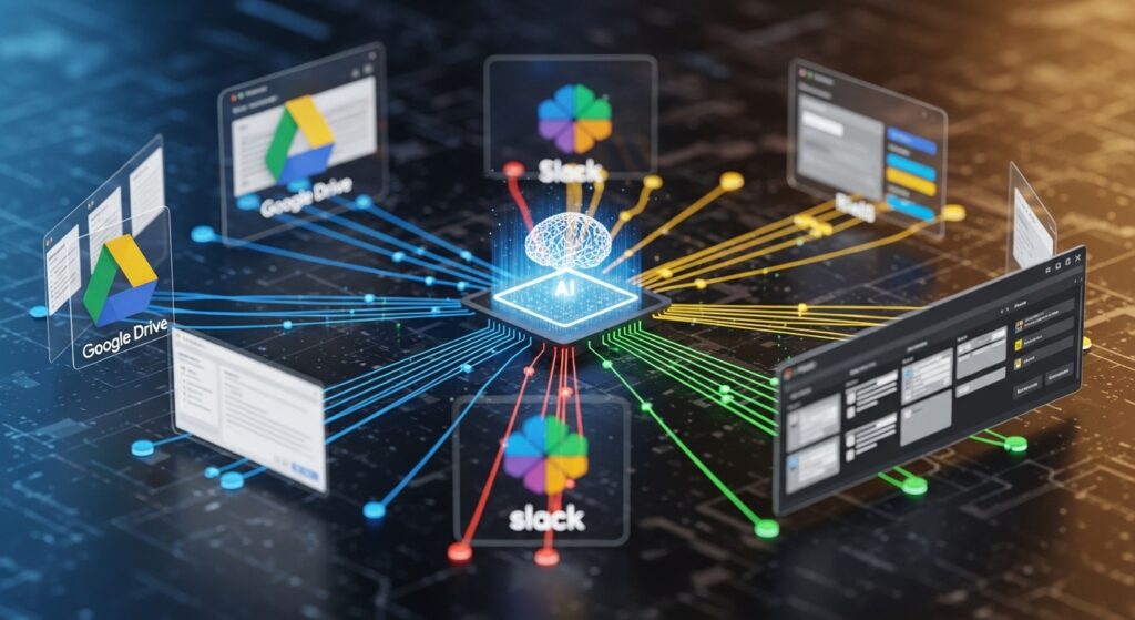 Cross-Platform Automation: Syncing Google Drive, Slack, and Trello with AI