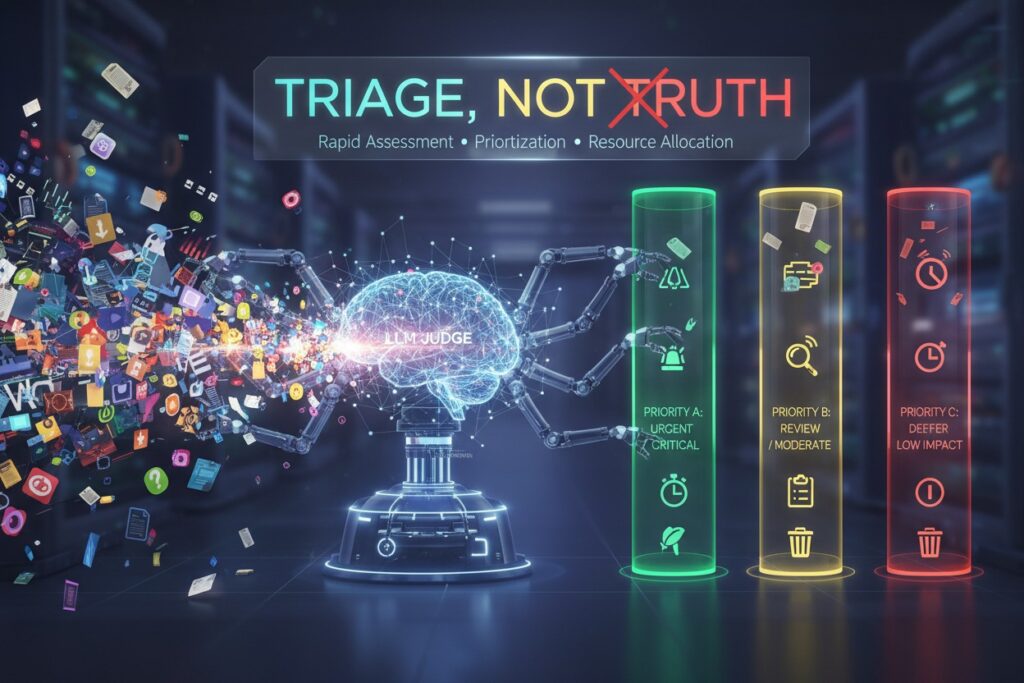 Use LLM-as-a-Judge for Triage, Not Truth